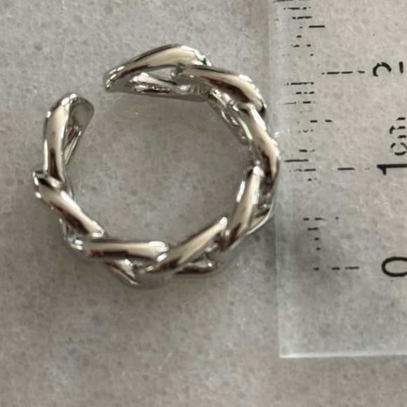 COPY - Sterling Silver Chain Link Chunky Ring Brand New - Picture 3 of 5